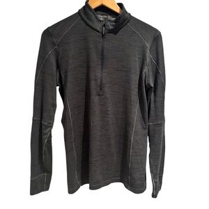 Kuhl Merino Wool Blend 1/4 Zip Pullover Black Size‎ Small